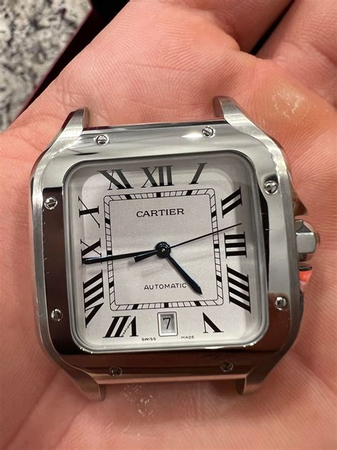 cartier santos watch real vs fake